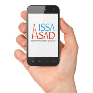 Issa Asad Logo in phone